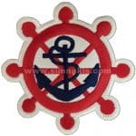 Denizci çapa gemici nakış işleme arma patch 8x8 cm