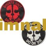 Ghosts Unit Do Or Die Nakış işleme Arma Patch Peç 9x9 cm