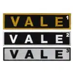 Vale Yazısı Nakış İşleme Arma Patch – 3 Farklı Renk Seçeneği 10x2,5 cm