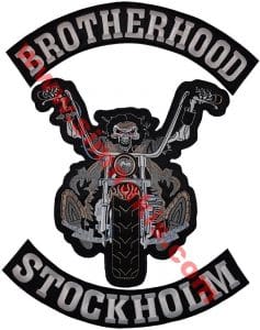 Brotherhood Stockholm nakış işleme patch peç 3 parça 35x45 cm - Görsel 2