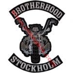 Brotherhood Stockholm nakış işleme patch peç 3 parça 35x45 cm