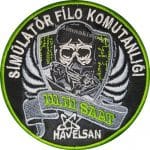 Simülatör filo komutanlığı havelsan nakış işleme arma patch peç 9.5×9.5 cm