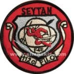 112.Filo şeytan nakış işleme arma patch peç 9x9 cm