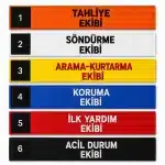 Acil Durum Ekipleri Nakış Kolluk 8x40 cm 10x40 cm