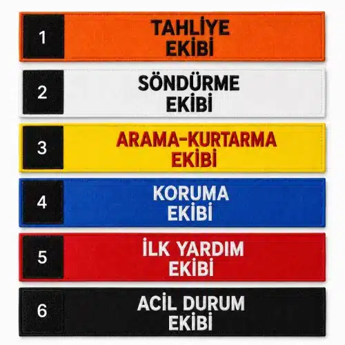 acil durum ekipleri 6li nakis kolluk seti numarali