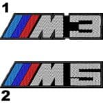 Bmw m3-5 nakış işleme arma patch peç 3.5×13.5 cm