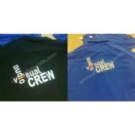 Auido Visual Crew Polo Yaka Tişört (t-shirt) Üzerine Nakış Uygulaması