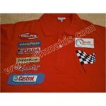 Castrol Honda Goodyear Polo Yaka Tişört (t-shirt) Nakış Uygulaması