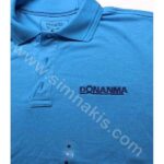 Donanma lacoste polo yaka tişört (t-shirt) üzerine nakış işleme uygulaması