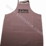 Ezine Süt Mamülleri önlük üzerine nakış işleme uygulaması