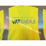 vatenerji yelek üzerine nakış işleme uygulamsı