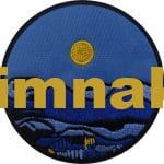 Sessiz Şehir ay doğa nakış işleme arma patch 8x8 cm