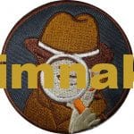 Dedektif araştırmacı gizli nakış işleme arma patch 8x8 cm