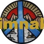 Barış İşareti Dağ ve Nehir nakış işleme arma patch 8x8 cm