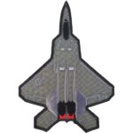 Savaş uçağı nakış işleme arma patch 7,5x10 cm