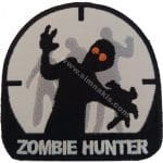 Zombie hunter zombi nakış işleme arma patch 8,5x9,5 cm