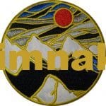 Buz dağı gökyüzü güneş bulutlar nakış işleme arma patch 8x8 cm