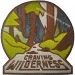 El değmemiş doğa özlem craving wilderness nakış işleme arma patch 9,5x10 cm