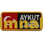 Orman genel müdürlüğü nakış işleme isimliği 4x9 cm