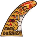 Denge arama seek balance nakış işleme arma patch 6,5x10 cm