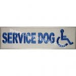 Service Dog nakış işleme arma patch 5x16 cm