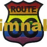 Route 66 nakış işleme arma patch peç 7x8 cm
