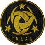 üç hilal turan isimlik nakış işleme arma patch peç 8,5×8,5 cm