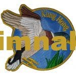 Kung Hong martı kuş nakış işleme arma patch 9x10 cm