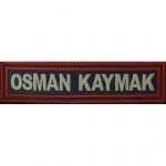 Personel isimlik nakış işleme arma patch peç 2,5×10 cm
