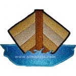 Denizci gemi nakış işleme arma patch peç 7x10 cm