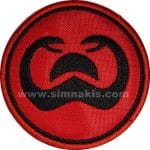 Çift başlı yılan nakış işleme arma patch peç 7x7 cm