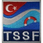 Türkiye Sualtı Sporları Federasyonu TSSF nakış işleme arma patch peç 6.5x7 cm