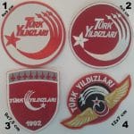 Türk Yıldızları nakış işleme arma patch peç 4 model