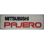 MITSUBISHI pajero nakış işleme arma patch peç 3.5x10 cm