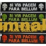 Si Vis Pacem Para Bellum nakış işleme arma patch 2x12 cm