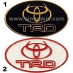 Toyota TRD nakış işleme arma patch peç 6x8 cm