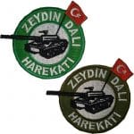 Zeytin dalı harekatı nakış işleme arma patch peç 8x8 cm