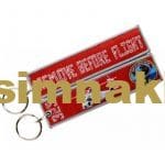 325 remove before flight nakış işleme anahtarlık çift taraflı 3x13 cm