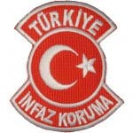 infaz koruma türkiye nakış işleme arma patch peç 8x9 cm