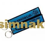 Skorsky kara havacılık komutanlığı nakış işleme anahtarlık çift taraflı 3x13 cm