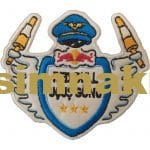 Red bull uçuş günü nakış işleme arma patch peç 8.5x9.5 cm