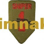 Sniper keskin nişancı nakış işleme arma patch peç 5x8 cm