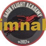 Gaun flight academy 2017 nakış işleme arma patch peç 9x9 cm