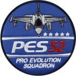 Havacılık pes 52 pro evolution squadron nakış işleme arma patch peç 9.5x9.5 cm