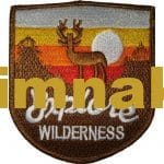 Explose wilderness nakış işleme arma patch peç 8x9 cm