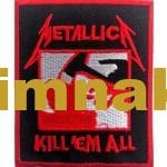 Metallica nakış işleme arma patch peç 7.5×9 cm
