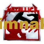 Metallica nakış işleme arma patch peç 8x9 cm