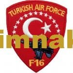 f-16 f16 filo türkish air force nakış işleme arma patch peç 8.5x10 cm
