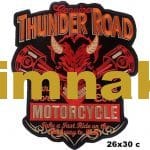 thunder road motorcycle nakış işleme arma patch peç 26x30 cm