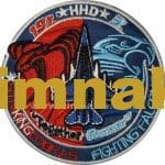 197 hdd 3 striking fighting falcons nakış işleme arma patch peç 9x9 cm